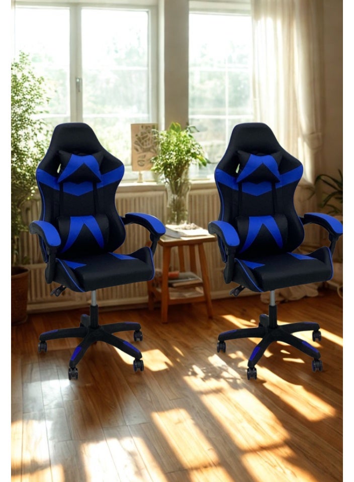 SMART HOME High Back Gaming Chair, Premium Computer Chair with Ergonomic Design, Adjustable Swivel, Headrest and Lumbar Support, Perfect for Office, Computer and Gaming  - Image 4