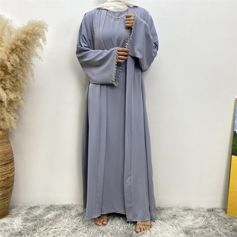 Monica Fashion Elegant Sleeveless Dress & Cardigan Set for Spring - Image 2