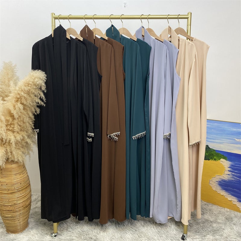 Monica Fashion Elegant Sleeveless Dress & Cardigan Set for Spring - Image 5