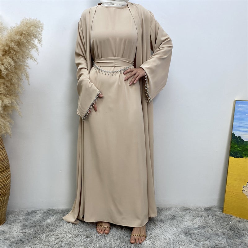 Monica Fashion Elegant Sleeveless Dress & Cardigan Set for Spring - Image 4