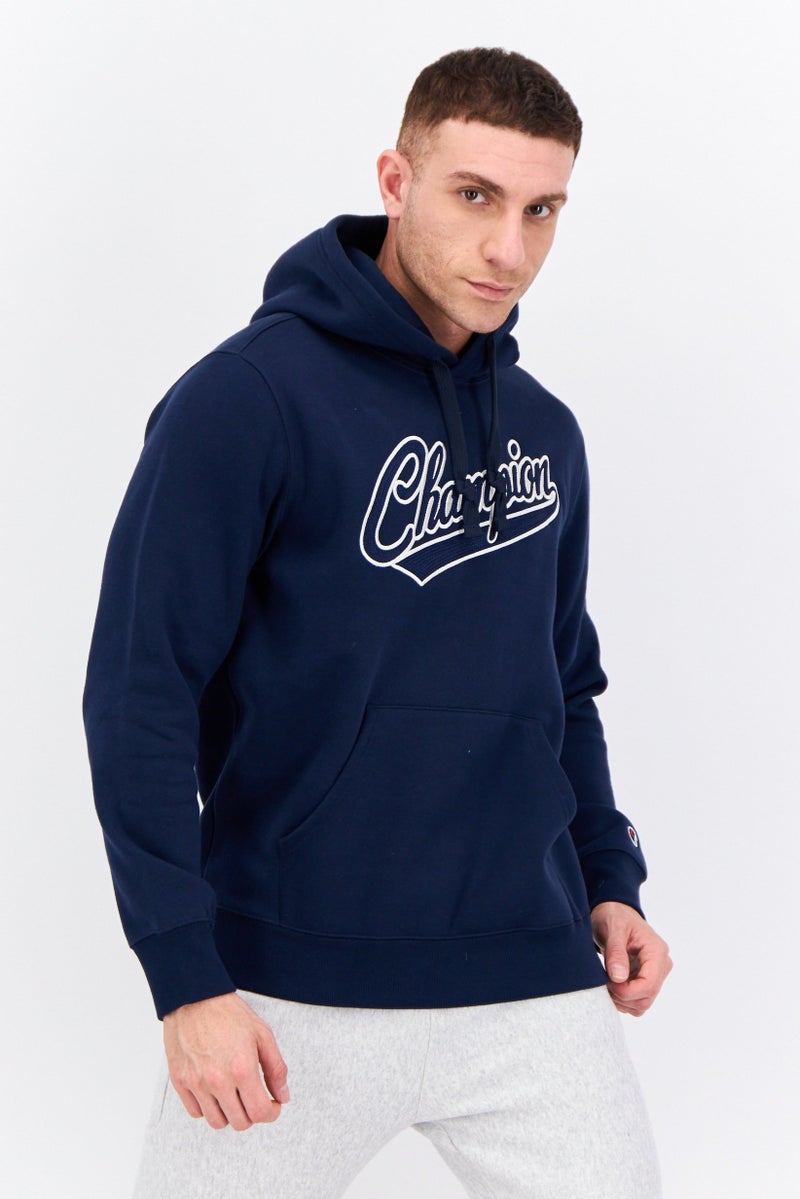 Champion Men Sportswear Fit Long Sleeves Outdoor Sweatshirt, Navy - Image 1