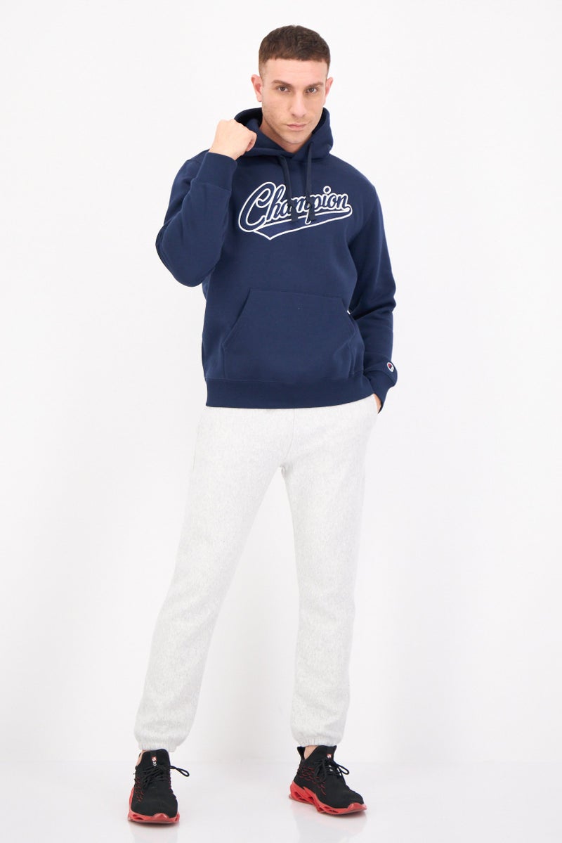 Champion Men Sportswear Fit Long Sleeves Outdoor Sweatshirt, Navy - Image 4