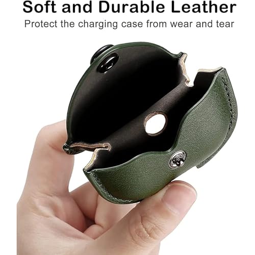 Like Star AirPod Pro/Pro2 Camouflage Leather case Cover Shockproof with Loss Prevention Clip for Apple Air-Pods Pro/Pro2 Wireless Charging Case (Army Green) - Image 4