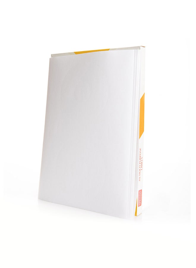 بريما A4 ورقة لاصقة بيضاء متعددة الاستخدامات | ملصقات قابلة للطباعة مقاومة للبقع والماء سهلة التقشير ومتوافقة مع طابعات الحبر والليزر للاستخدام المنزلي والمكتبي - Image 2