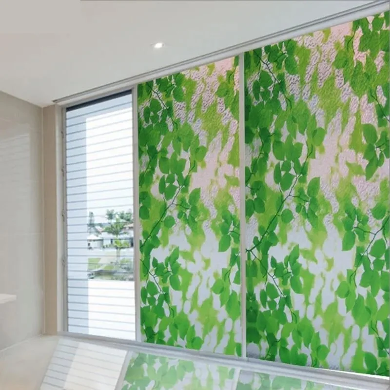 ستايل Meiwa Japanese Technology Static Stained Glass 4dsx Glass Foil Film / Size: 46 cm x 1 Mt-Yaprak3