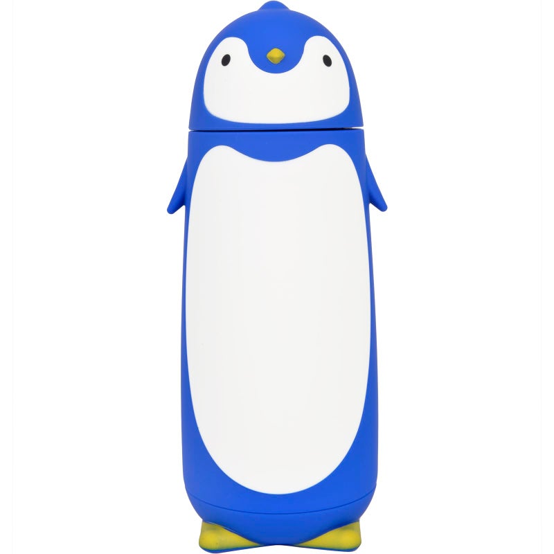 Penguin Insulated Water Bottle  Stainless Steel Vacuum Thermos Double Walled Bottle Flask Travel Mug for Kids Students 96oz Blue