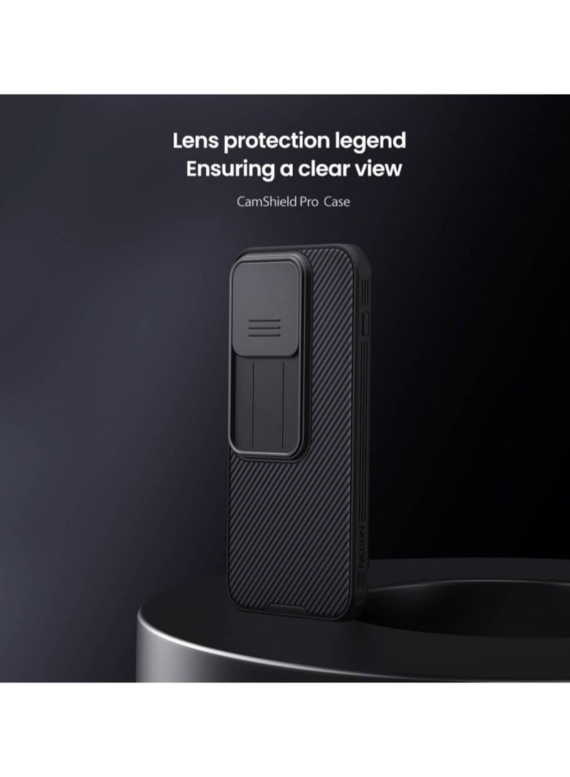 نيلكين CamShield Pro Case for OnePlus 15 Protective PC+TPU Hybrid Cover with Sliding Camera Shield, Airbag Corner Defense & Sleek Anti-Fingerprint Finish – Black - Image 2