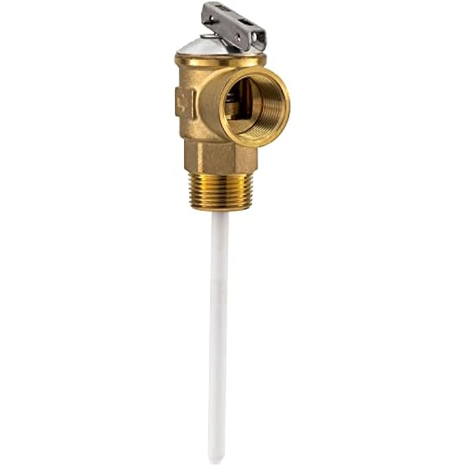 1/2" RV PRESSURE RELIEF VALVE WITH 4" EPOXY-COATED PROBE - Image 2