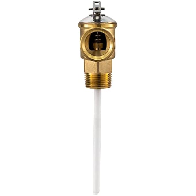 1/2" RV PRESSURE RELIEF VALVE WITH 4" EPOXY-COATED PROBE - Image 3