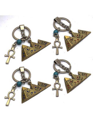 4 pieces Burnt Yellow with ankh key