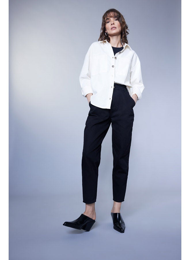 Woman Baggy Woven Trousers