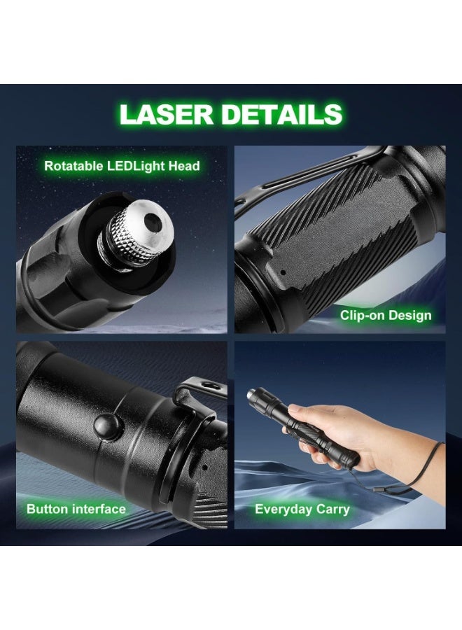 ORIONMAX Rechargeable Long Range Tactical Laser Pointer Flashlight Combo, High Power Outdoor Laser Light for Camping, Hiking, Emergency, Hunting, Survival, Indoor Use, Durable Portable Beam Light, Premium Gift Set - Image 3