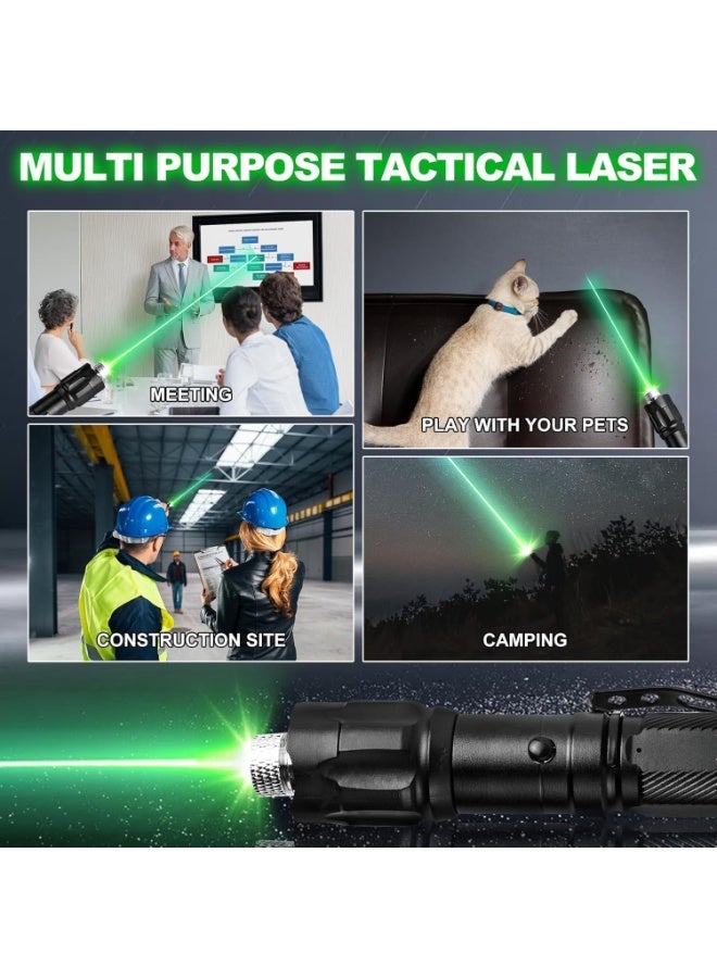 ORIONMAX Rechargeable Long Range Tactical Laser Pointer Flashlight Combo, High Power Outdoor Laser Light for Camping, Hiking, Emergency, Hunting, Survival, Indoor Use, Durable Portable Beam Light, Premium Gift Set - Image 4