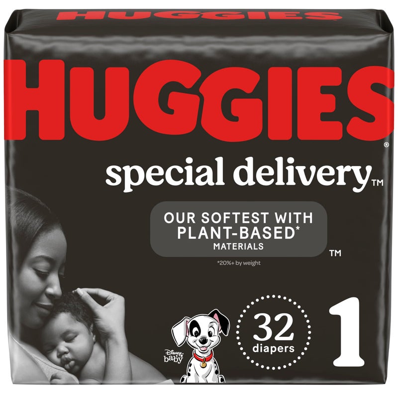 Huggies Special Delivery Hypoallergenic Baby Diapers Size 1 (up to 14 lbs), 198 Ct, Fragrance Free, Safe for Sensitive Skin - Image 1