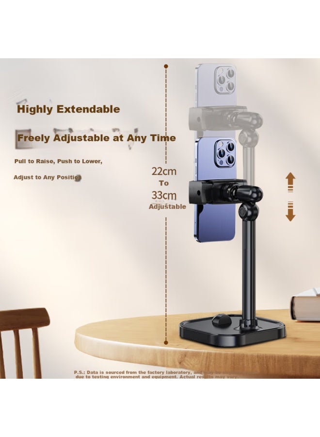 Bzbc Mobile Phone Stand Desktop Live Broadcast Overhead Shooting Special Adjustable Lifting And Stretching Shooting Support Stand Online Class Ipad Tablet Universal Lazy Man Video Watching Artifact Mu - Image 5