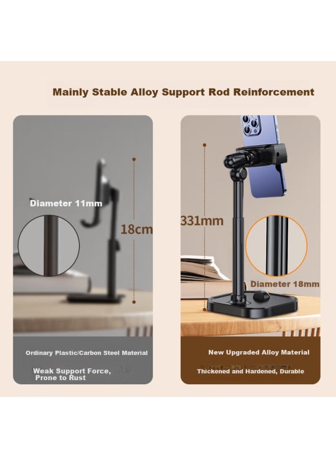 Bzbc Mobile Phone Stand Desktop Live Broadcast Overhead Shooting Special Adjustable Lifting And Stretching Shooting Support Stand Online Class Ipad Tablet Universal Lazy Man Video Watching Artifact Mu - Image 3