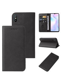 HuHa Case Cover For Xiaomi Redmi 9i Magnetic Closure Leather Phone Case Black 