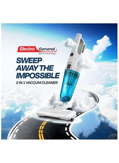 Electro General 2-in-1 Stick & Handheld Light Weight Vacuum Cleaner with Efficient Filtration, Powerful Suction, Large Dust Capacity, Ideal for Homes, Offices, Car and Multi Surface Cleaner, 0.6 L 600 W - VCS-600B  - Image 3