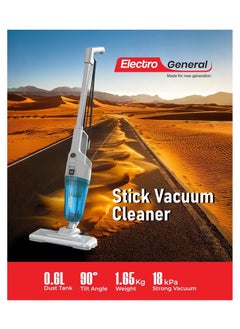 Electro General 2-in-1 Stick & Handheld Light Weight Vacuum Cleaner with Efficient Filtration, Powerful Suction, Large Dust Capacity, Ideal for Homes, Offices, Car and Multi Surface Cleaner, 0.6 L 600 W - VCS-600B  - Image 5