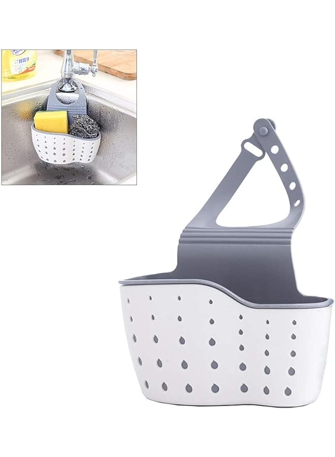 إي سي في في بالوعة العلبة حامل الإسفنج بالوعة المطبخ سلة التخزين حقيبة معلقة سلة منظم للصابون الإسفنج وفرش التنظيف بالوعة الملحقات متنوعة - Image 1