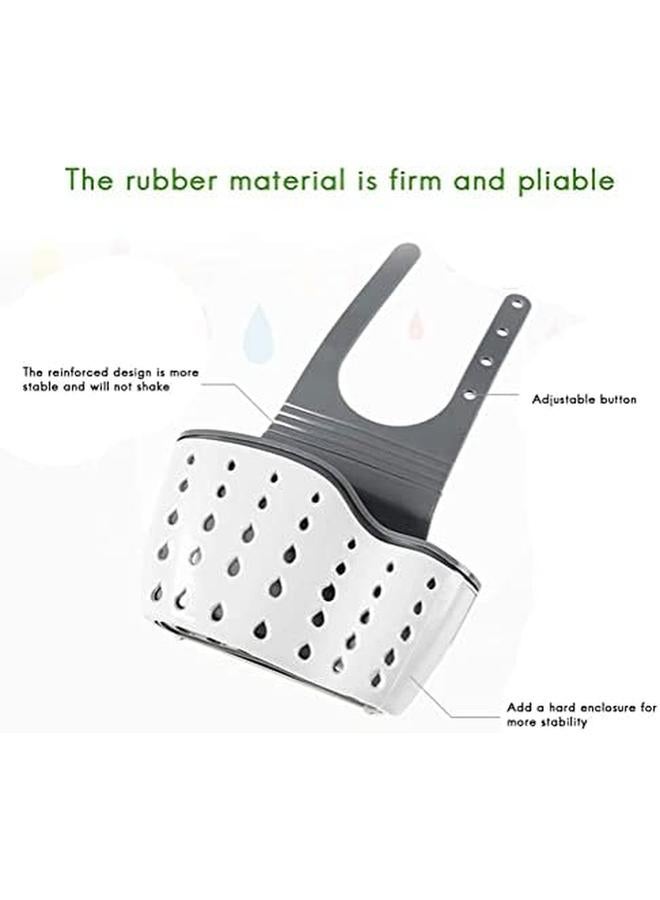 إي سي في في بالوعة العلبة حامل الإسفنج بالوعة المطبخ سلة التخزين حقيبة معلقة سلة منظم للصابون الإسفنج وفرش التنظيف بالوعة الملحقات متنوعة - Image 4