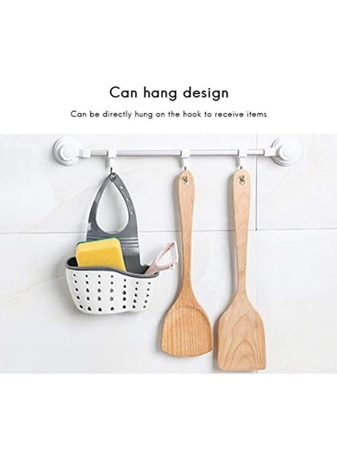 إي سي في في بالوعة العلبة حامل الإسفنج بالوعة المطبخ سلة التخزين حقيبة معلقة سلة منظم للصابون الإسفنج وفرش التنظيف بالوعة الملحقات متنوعة - Image 3