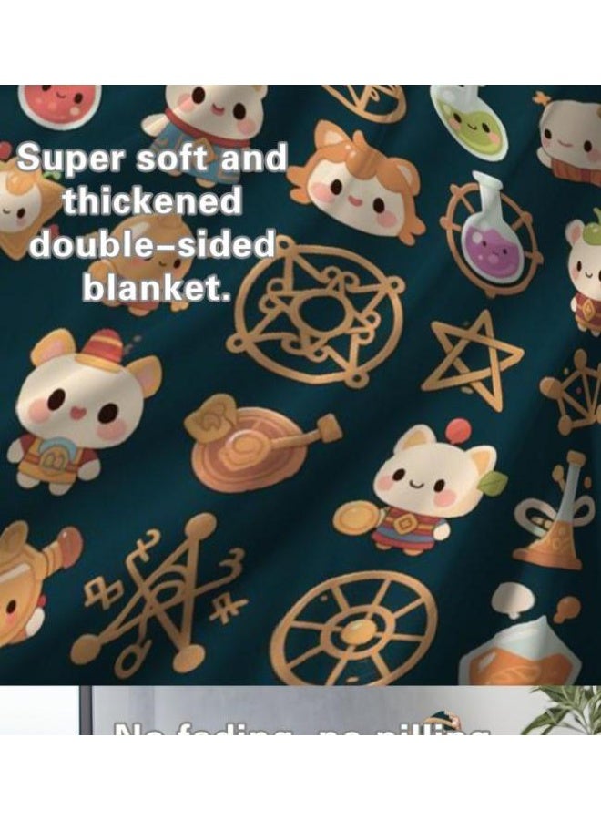 general Flannel thin blanket (warm and comfortable, suitable for sleep, gaming, dust removal and sandproof) 150cm*200cm - 301 - Image 5