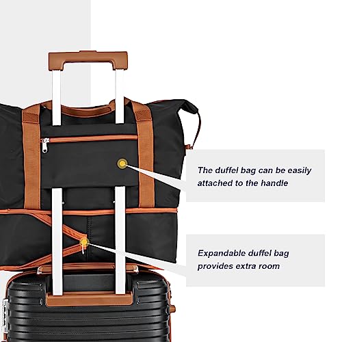 Joyway Carry On Luggage 20 Inch Expandable Suitcase with Spinner Wheel, 3 Piece Hard Shell Luggage Set with TSA Lock(Black) - Image 5