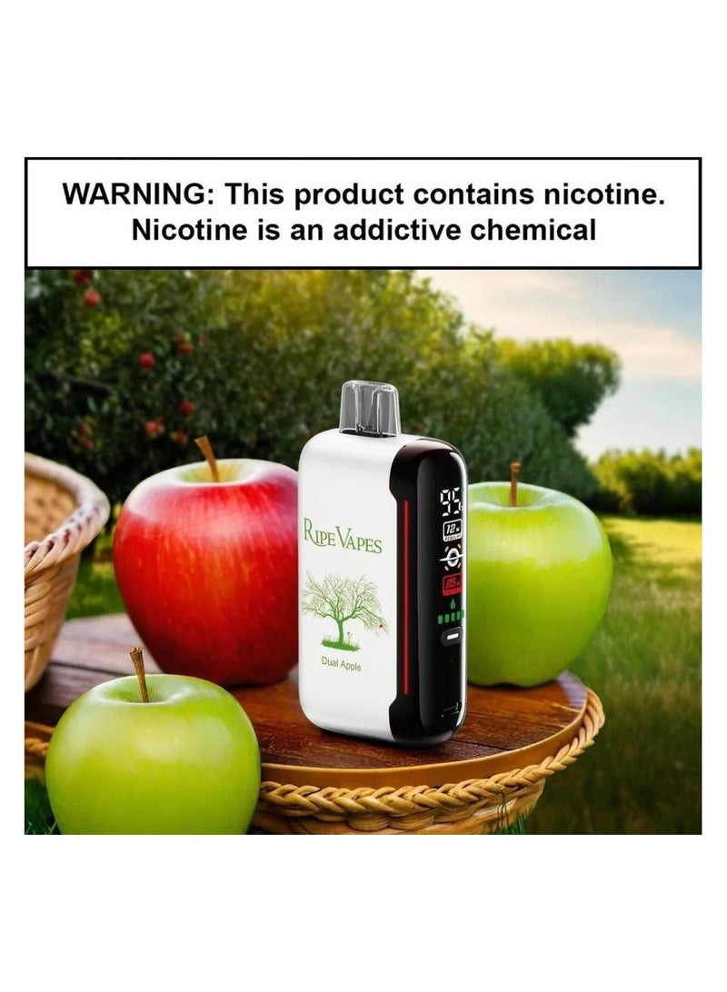 RIPE VAPES Dual Apple 20K Puffs 20mg Disposable Pods Vape - Image 2