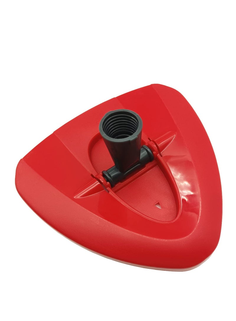 Excefore Spin Mop Replacement Head Base Replacement Rotating Triangle Refill Disc for Easy Wring Replace Head Plastic Case Shell Red - Image 1