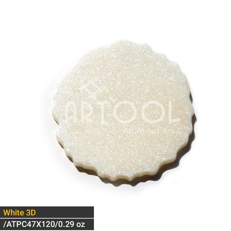 ARTOOL Mica Powder for Epoxy Resin Pigment Art White 3D Non Toxic Multipurpose Use In Making Candles, Painting, Art and Craft Projects 9 gm (PP47) - Image 2
