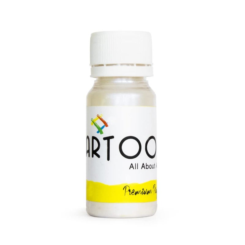 ARTOOL Mica Powder for Epoxy Resin Pigment Art White 3D Non Toxic Multipurpose Use In Making Candles, Painting, Art and Craft Projects 9 gm (PP47) - Image 1