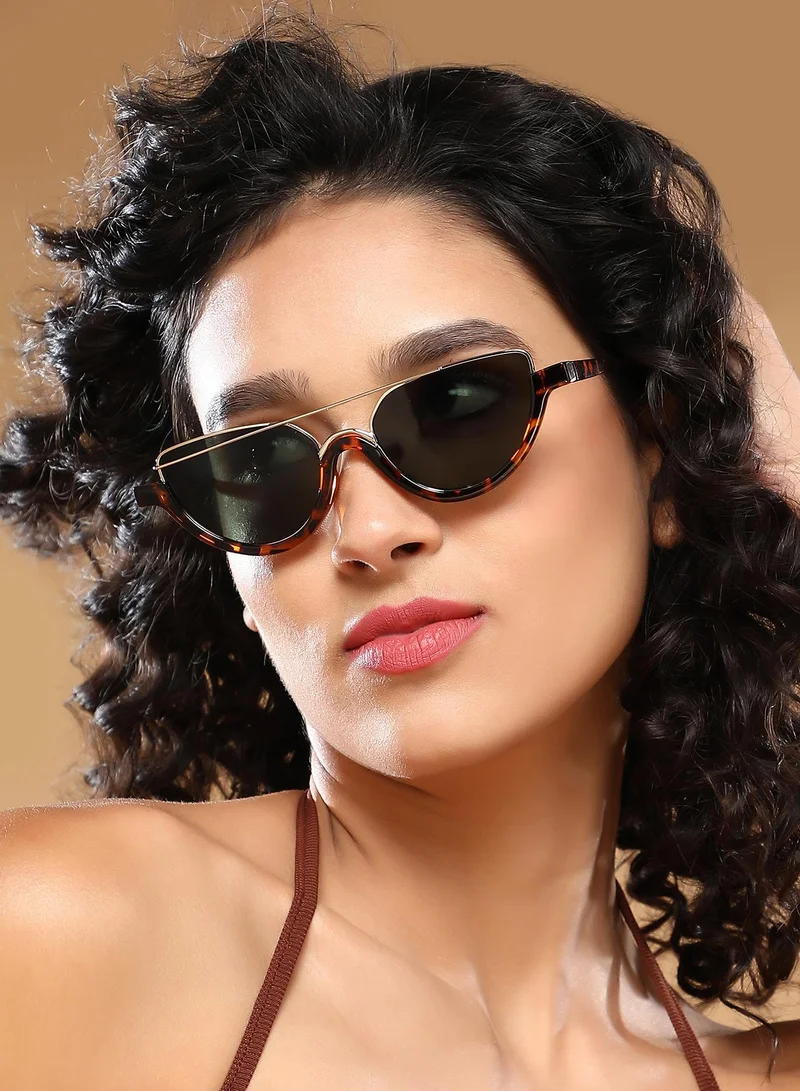 Haute Sauce Polarized Full Rim Cat Eye Sunglasses For Women
