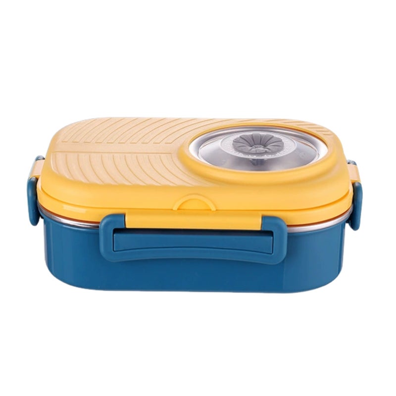 Stainless steel multi-grid thermal insulation lunch box, student office workers with soup bowls, sealed and separated tableware - Image 1