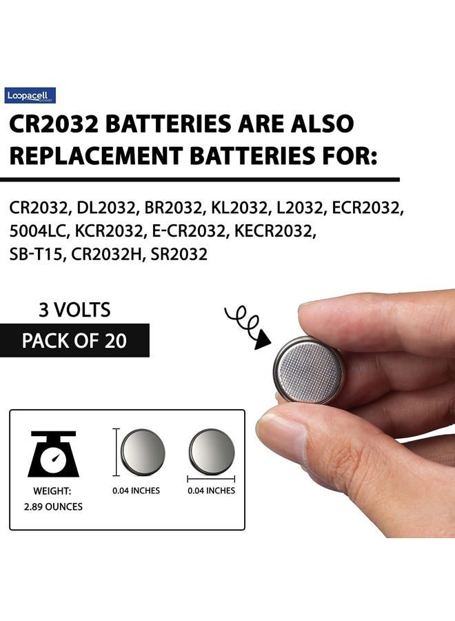 Loopacell 20 Genuine Loopacell CR2032 3v Lithium 2032 Coin Batteries Freshly Packed by Loopacell - Image 3