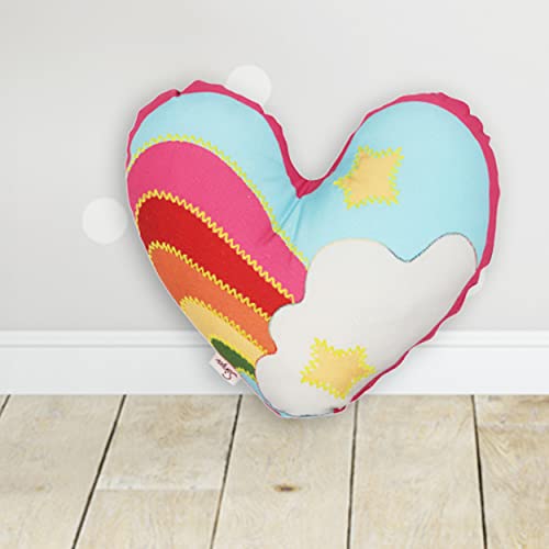 Sivya by Home Micro Filled Shape Cute Cushion for Kids (Heart) - Image 1