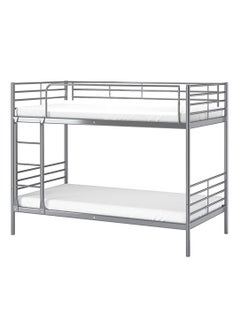 Bunk Bed Metal Strong Frame Safety Rails, Built-In Ladder