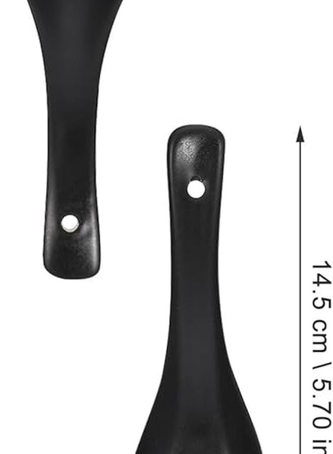 Black Ceramic Soup Spoons 6pcs Set Kitchen Tableware for Home and Restaurant - Image 3