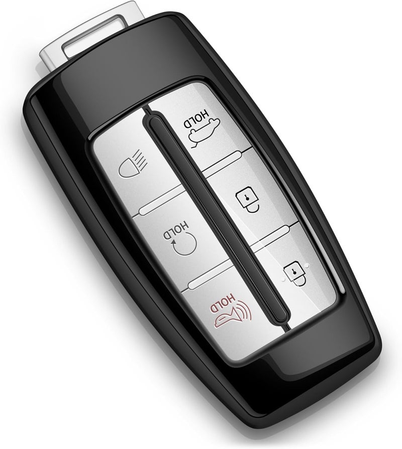 Tengare for Genesis Key Fob Cover 2024 2023 2022 G70 G80 G90 GV60 GV70 GV80 Car Key Case Transparent fits 6 Buttons and 8 Buttons - Image 1