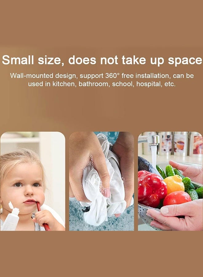 Mini Electric Tankless Water Heater Wall-Mounted 3KW with LED Display 3-Level Temperature Adjustment Remote Control for Home Kitchen Bathroom - Image 3