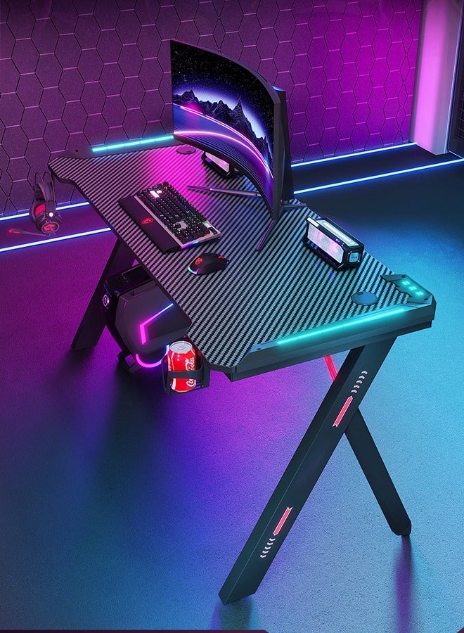 keke Ergonomic Gaming and Computer Desk with LED Lights 120 CM - Image 1