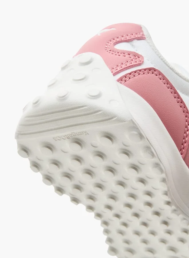 kangaROOS Girl's Colourblock Sneakers with Hook and Loop Closure