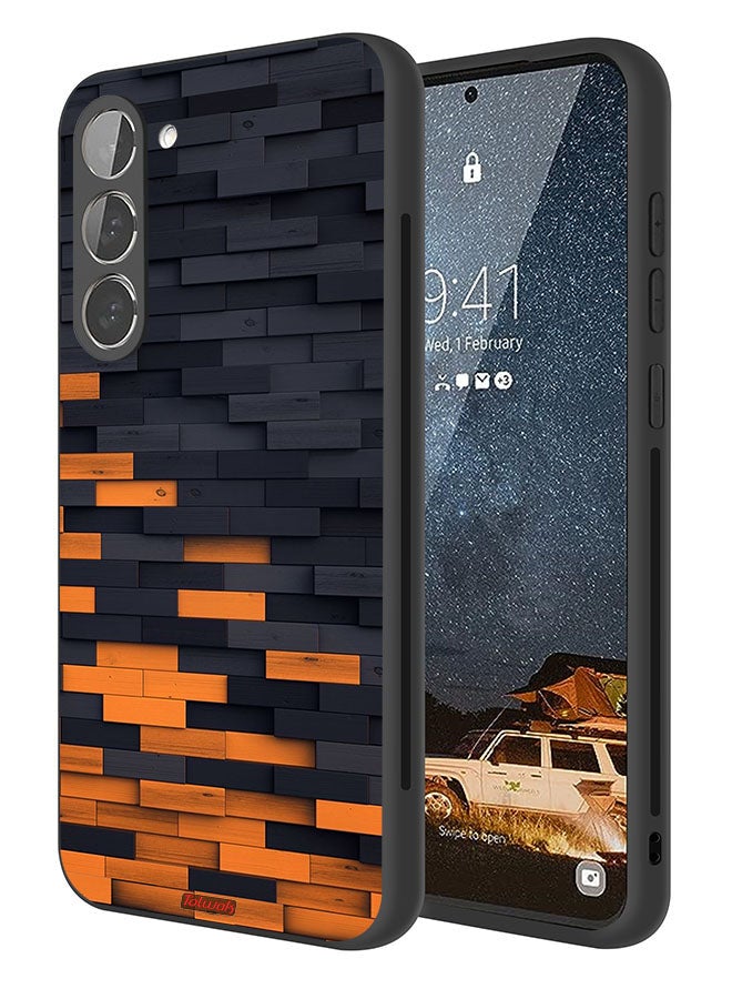Tolwak Samsung Galaxy S23 5G Protective Case Cover Wooden Wall - Image 1