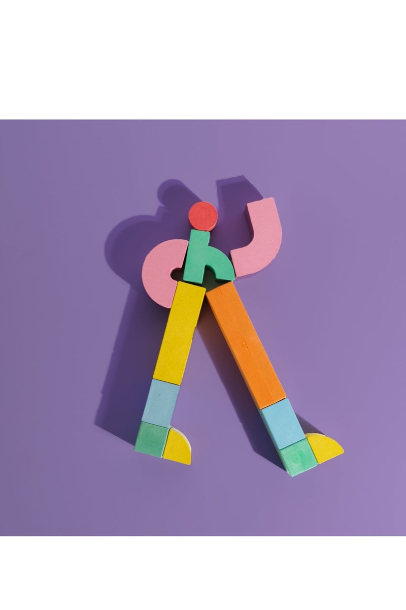 أكوان تاكوين الكلمات 19 قطعة - كتل مغناطيسية لتشكيل الحروف العربية، لعبة الحروف الأبجدية العربية للأطفال للتعلم والمرح من خلال اللعب - Image 2