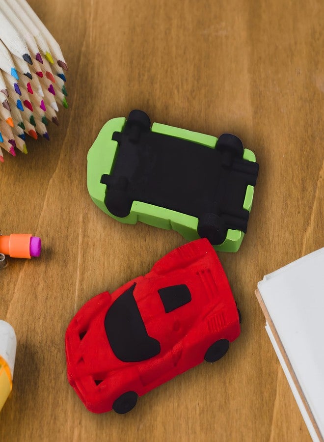 PEPUP Cars Shape Erasers for School Stationary Non-Toxic Dust Free (Pack of 10) - Kids Birthday Return Gift - Image 5