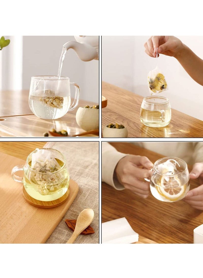 pcs Empty Teabags String Heat Seal Filter Paper Herb Loose Tea Bag