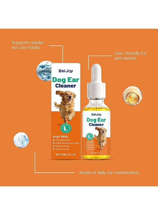 EELJOY Ear Cleaner for Dogs Ear Mite Oil, Ear Drops Mites Gentle Ear Cleaning Effective Care Agent Against Ear Mites(30ML) - Image 3