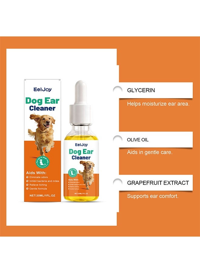 EELJOY Ear Cleaner for Dogs Ear Mite Oil, Ear Drops Mites Gentle Ear Cleaning Effective Care Agent Against Ear Mites(30ML) - Image 5