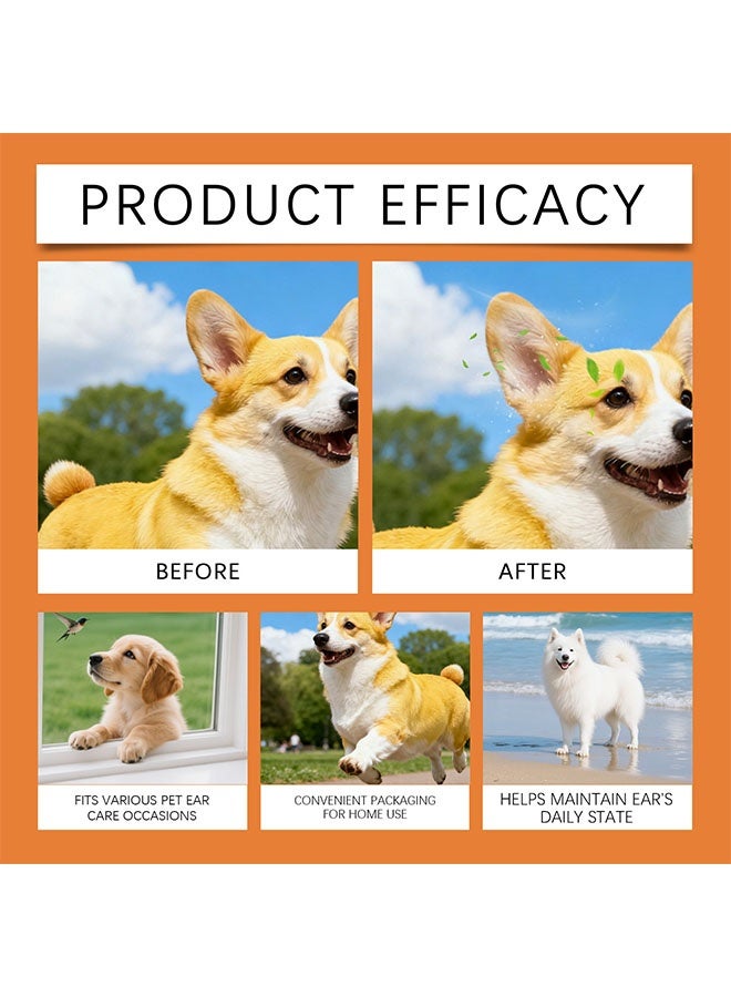 EELJOY Ear Cleaner for Dogs Ear Mite Oil, Ear Drops Mites Gentle Ear Cleaning Effective Care Agent Against Ear Mites(30ML) - Image 2