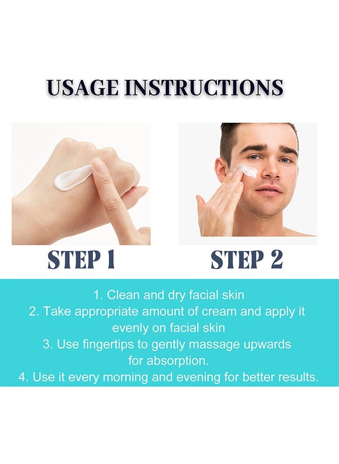 East Moon - Adult Men's Acnefree Hydra Cream, Eliminate Dlackheads and Acne, Adult Men's Acnefree Hydra Cream for Fade Facial Fine Lines and Acne Marks, Moisturizing Anti Wrinkle Face Cream That Controls the Balance of Water and Oil 50g - Image 1